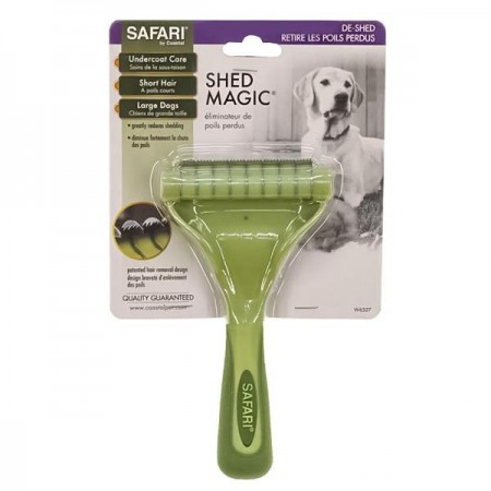 Safari Short Shed Magic инструмент для короткой линяющей шерсти собак и кошек большой (6327)
